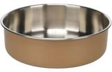 Beige ronde eet- en drinkpot Yumi met roestvrijstalen binnenzijde, 1550 ml