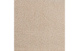 Beige boucléstof van het rechthoekige Flamingo-kussen, close-up van de textuur