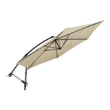 Zweefparasol Gemini ecru Ø3mtr