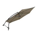 Zweefparasol Gemini taupe Ø3mtr