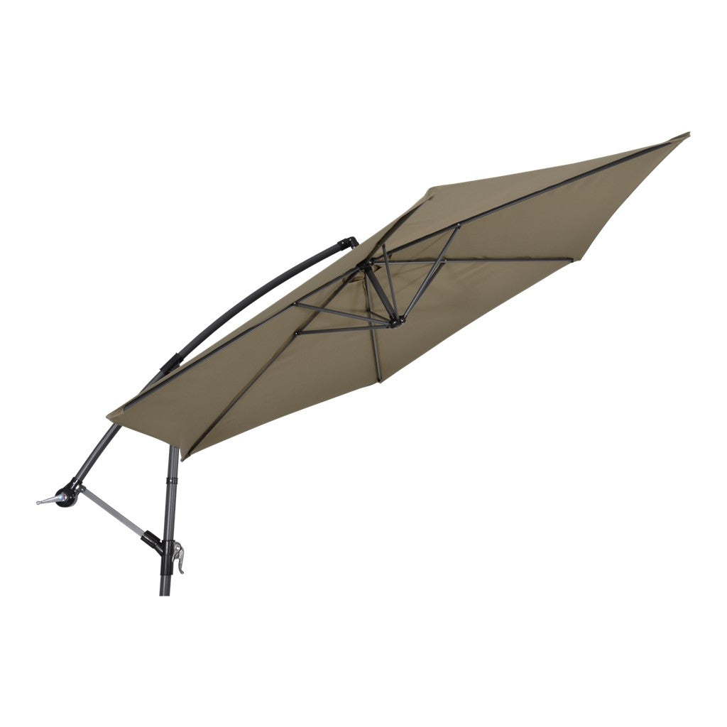 Zweefparasol Gemini taupe Ø3mtr