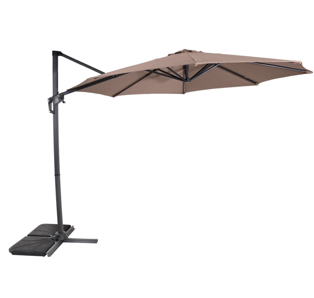 Zweefparasol Libra taupe Ø3mtr