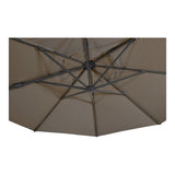 Zweefparasol VirgoFlex taupe Ø3,5mtr