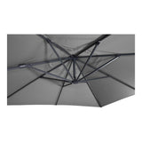 Zweefparasol VirgoFlex grijs 3x3mtr