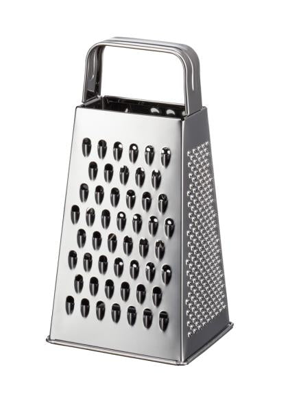 GastroMax rasp met 21 cm handgreep, roestvrijstalen rooster en grof rasppatroon