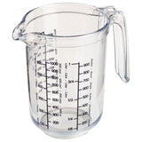 Kunststof maatbeker met schenktuit en maatverdeling, 1 liter, doorzichtig reservoir