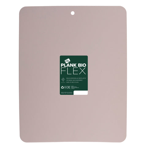 Roze snijplank met ophanggat en Bio Flex-label