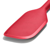 OXO siliconen spatelkop, rode matte schuine vlakke lepel
