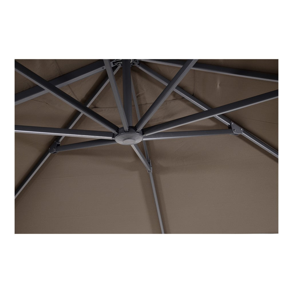 Zweefparasol Taurus taupe 3x3mtr