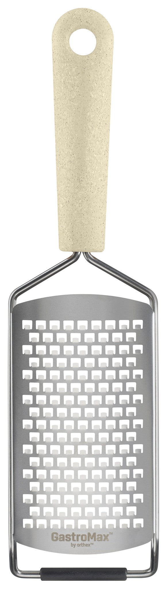 GastroMax rasp 'Bio' met metalen beugel en handvat, smalle raspplaat