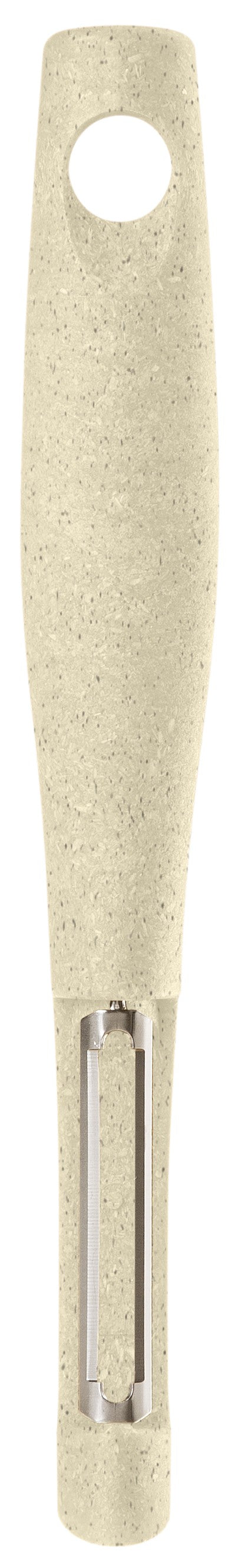 GastroMax Bio dunschiller met cilindrische beige steel en metalen mesje