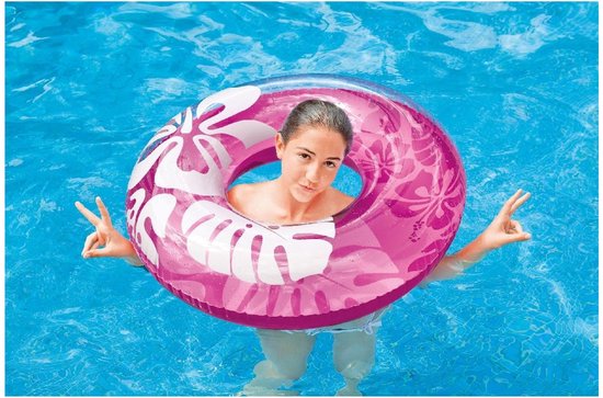 Intex - Zwemring Print Transparant 91cm (assorti)