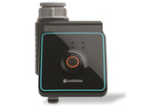 GARDENA watercontrol Bluetooth-besproeiingscomputer met draaiknop en blauw omkaderde display