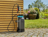 Drukspuit met 5-liter reservoir, zwart met blauw draaghendel