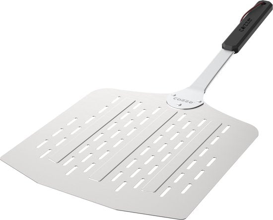 Cozze - Pizzaschep met gaatjes uit rvs 66x30x30cm