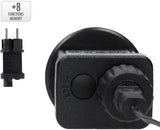 LED-kerstring voeding/adapter met aan-uitknop en aansluitstekker (+8 functies)