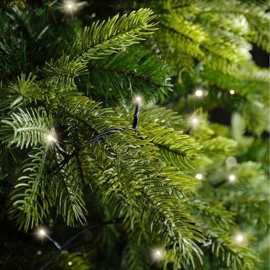 Basicverlichting LED warm wit - 18 meter - 240 lampjes - Zwart