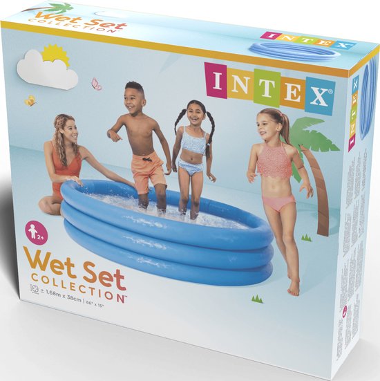 Intex - Crystal Blue zwembad 168x38cm