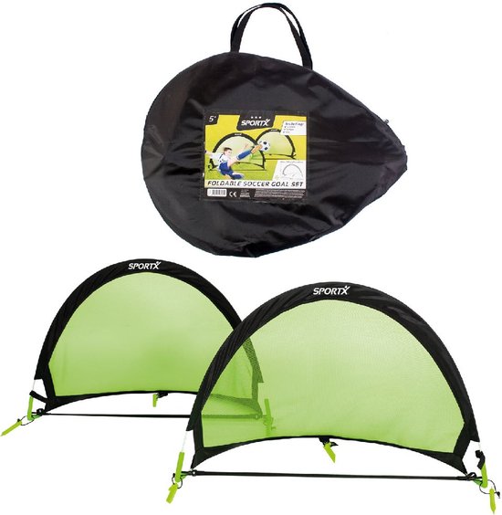 SportX Voetbaldoel 90x60x60cm (set van 2)