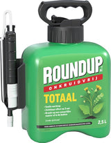 Groene RoundUp onkruidbestrijder-spraykan met handgreep en doseerpomp, 2,5 L
