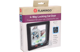 Verpakking van Flamingo 4-standen kattenluik met vergrendeling