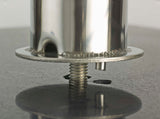 Parasolvoetgraniet met metalen schroefdraadbevestiging en uitsparing