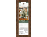 Everlands productverpakking met afbeelding van gesneeuwde dennenboom en specificaties