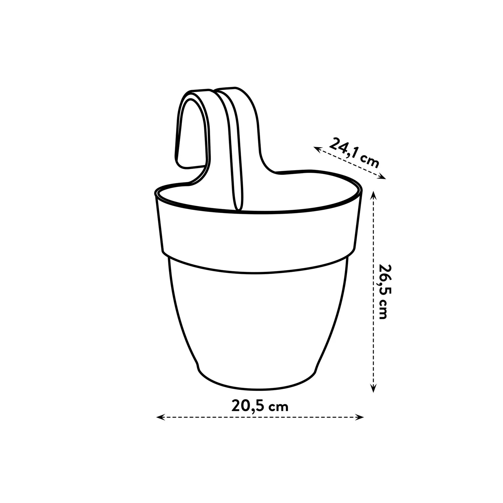 Elho - vibia campana easy hanger small terra