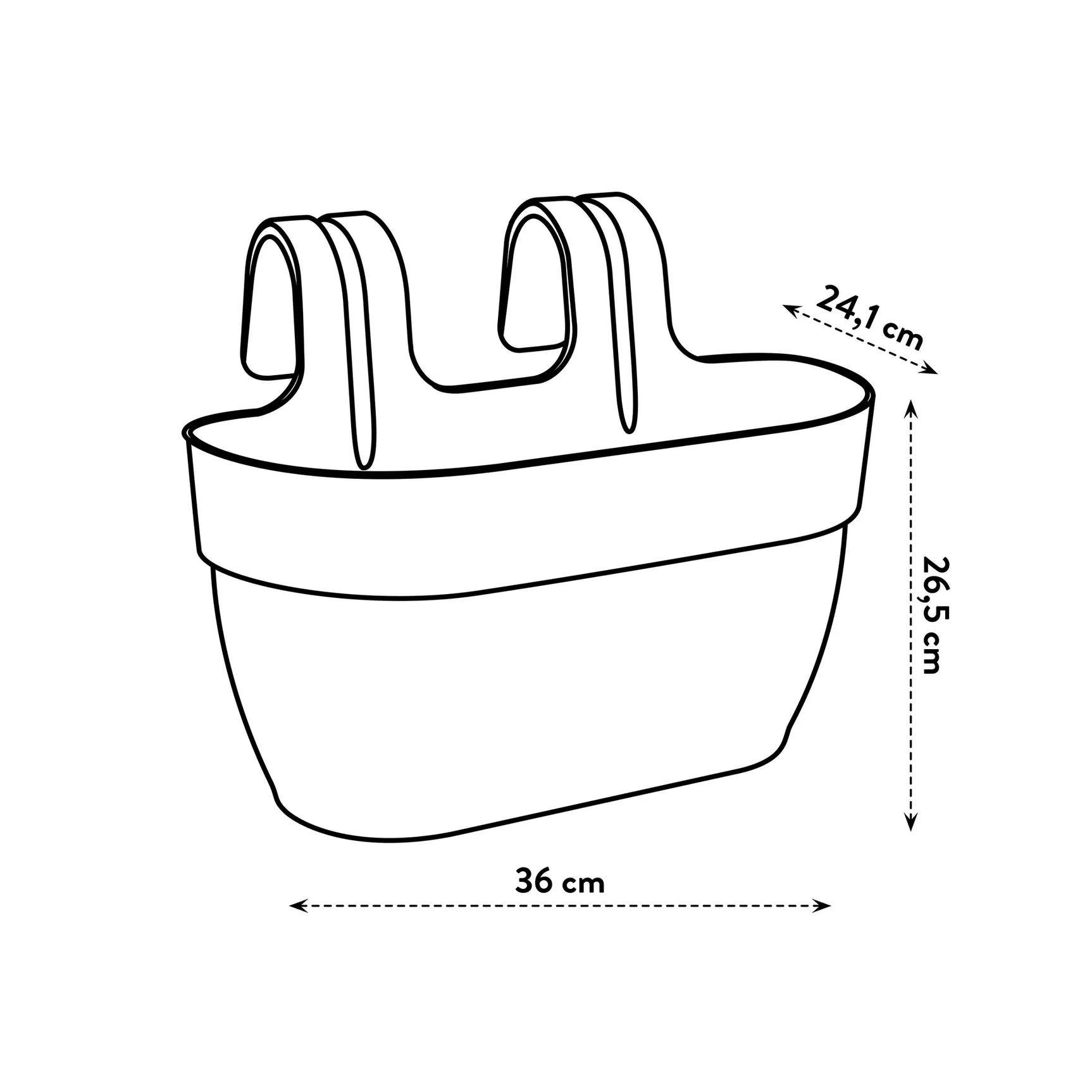 Elho - vibia campana easy hanger medium pistachegroen