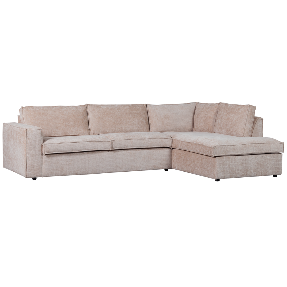 HAJO HOEKBANK RECHTS CHENILLE ZAND