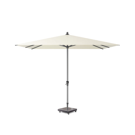 Platinum parasol Riva 275x275 in ecru met vierkant doek en centrale mast