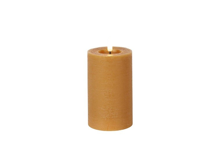 Stompkaars rustiek Ø7,5CM LED ro Lyon M amber-L7,5B7,5H12,5CM