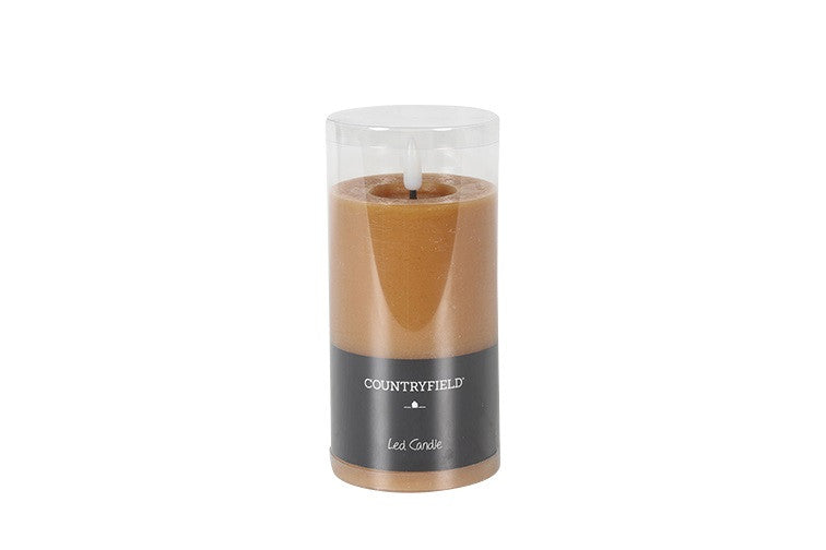 Stompkaars rustiek Ø7,5CM LED ro Lyon M amber-L7,5B7,5H12,5CM