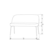 VOGUE EETBANK VELVET PISTACHE