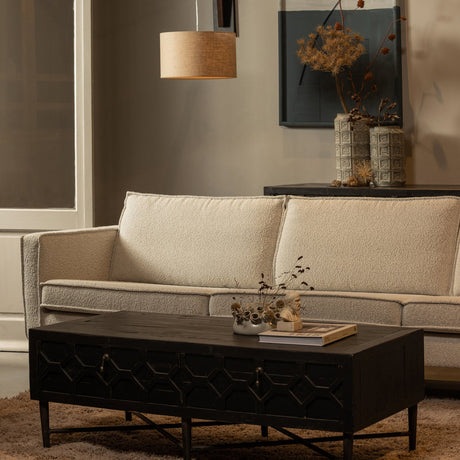 RODEO 3-ZITS BANK BOUCLE NATUREL