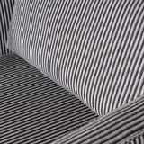 RODEO 3-ZITS BANK STREEP ZWART/GRIJS