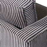 RODEO FAUTEUIL STREEP ZWART/GRIJS