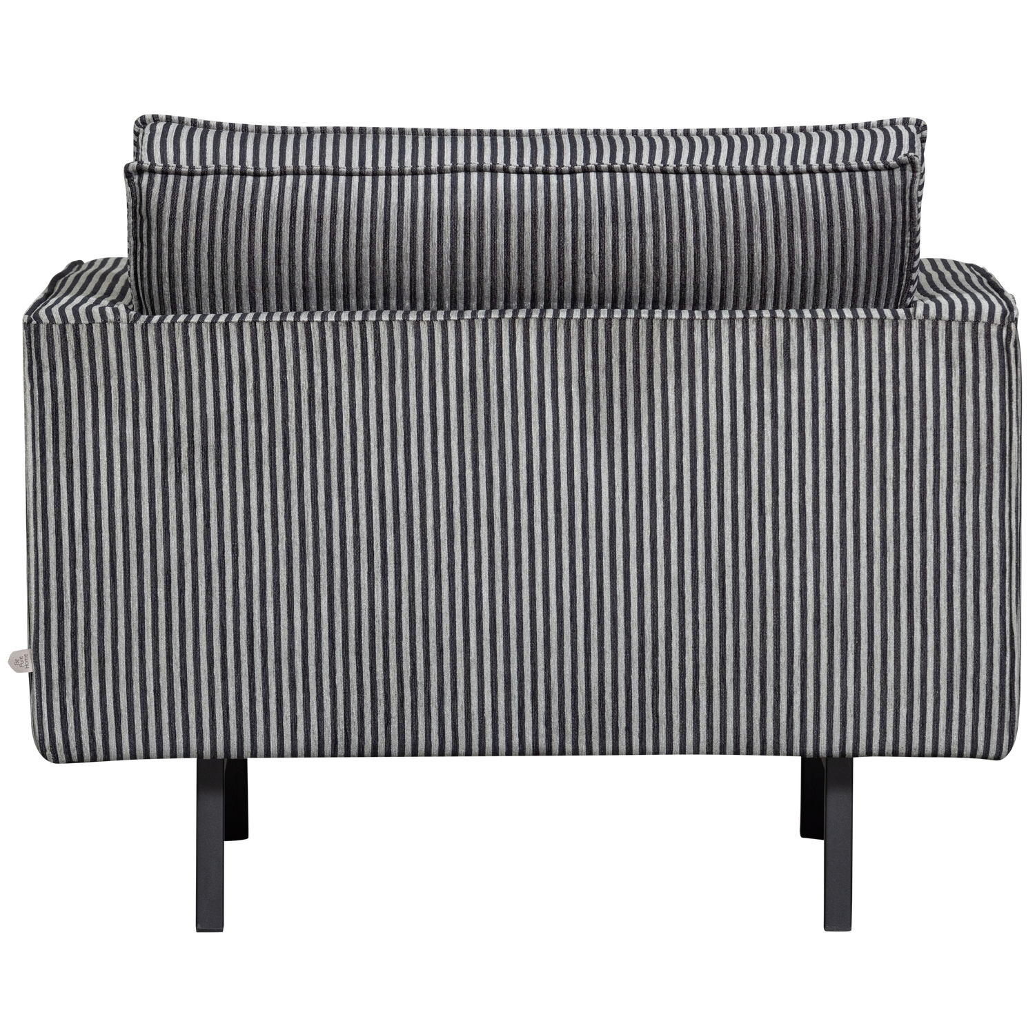 RODEO FAUTEUIL STREEP ZWART/GRIJS