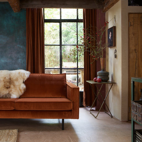 RODEO 3-ZITS BANK VELVET ROEST