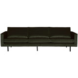 RODEO 3-ZITS BANK VELVET DONKERGROEN