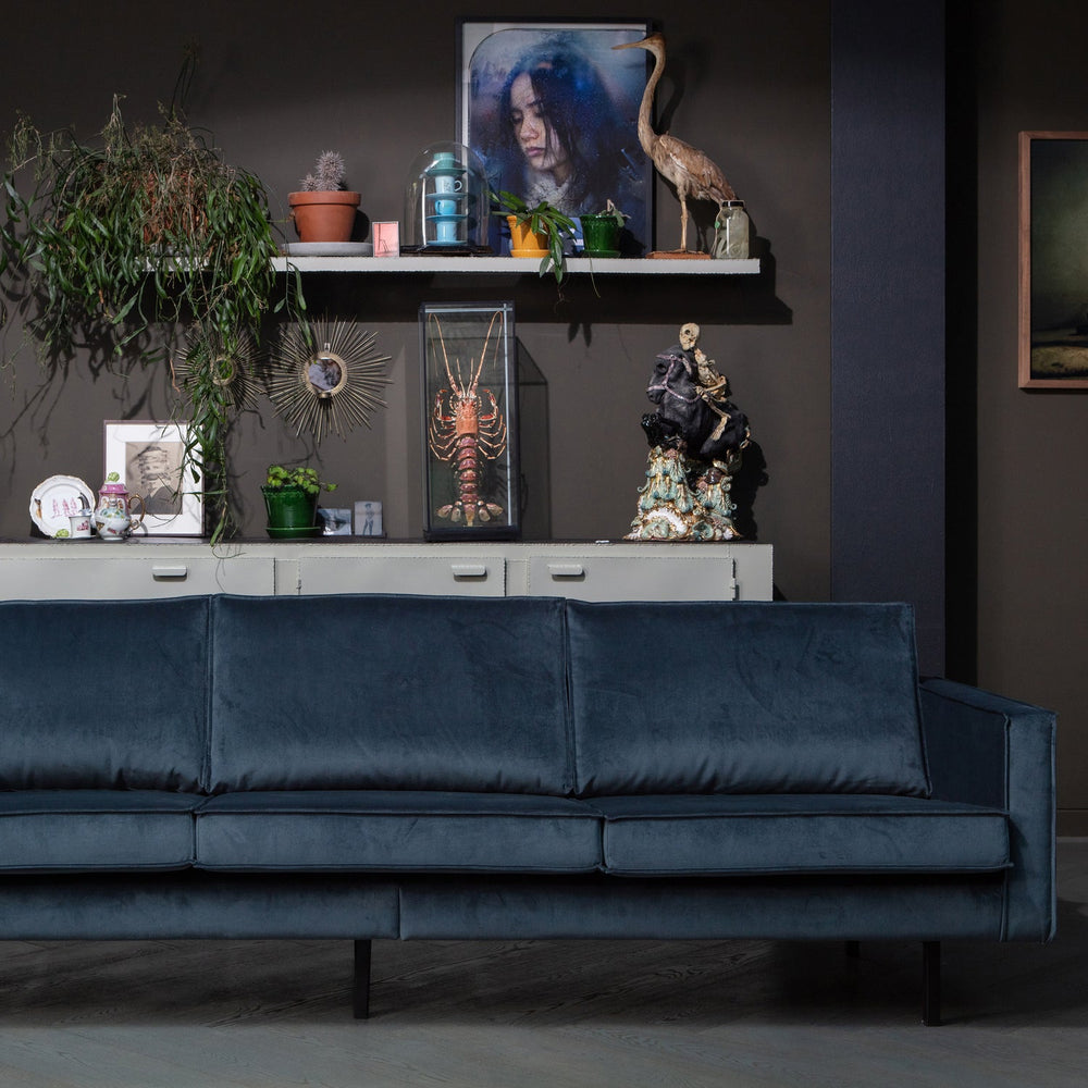 RODEO 3-ZITS BANK VELVET GROENBLAUW