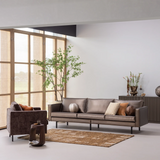 WOOOD - Ian handgeweven vloerkleed wol/katoen bruin 170x240cm