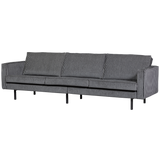 RODEO 3-ZITS BANK STREEP ZWART/GRIJS