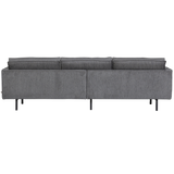 RODEO 3-ZITS BANK STREEP ZWART/GRIJS