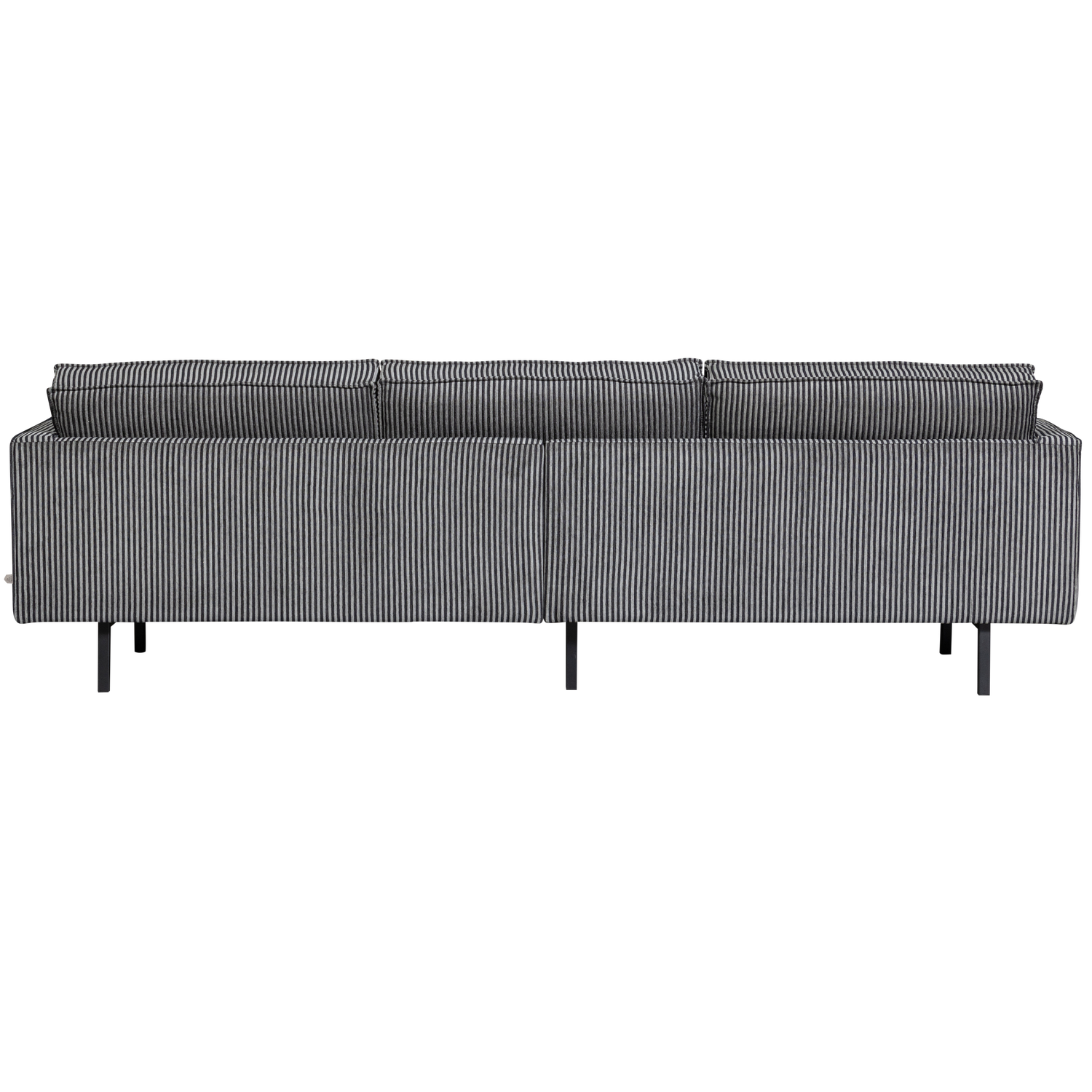 RODEO 3-ZITS BANK STREEP ZWART/GRIJS