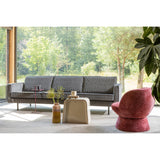 RODEO 3-ZITS BANK STREEP ZWART/GRIJS