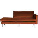 RODEO DAYBED RECHTS VELVET ROEST