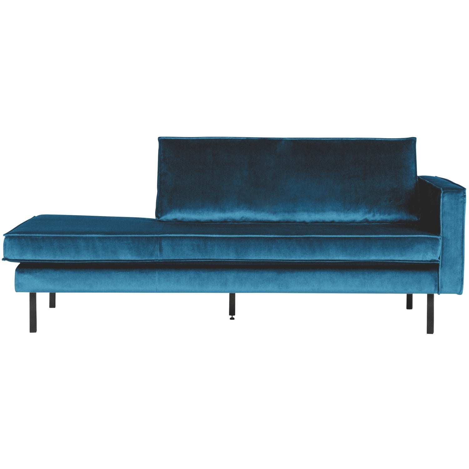 RODEO DAYBED RECHTS VELVET BLAUW