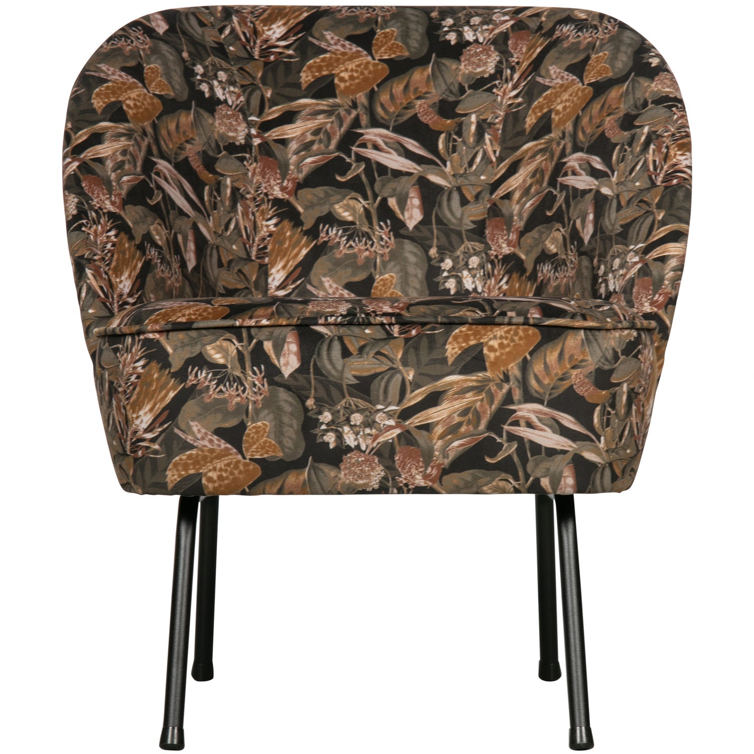 VOGUE FAUTEUIL VELVET BOUQUET ZWART