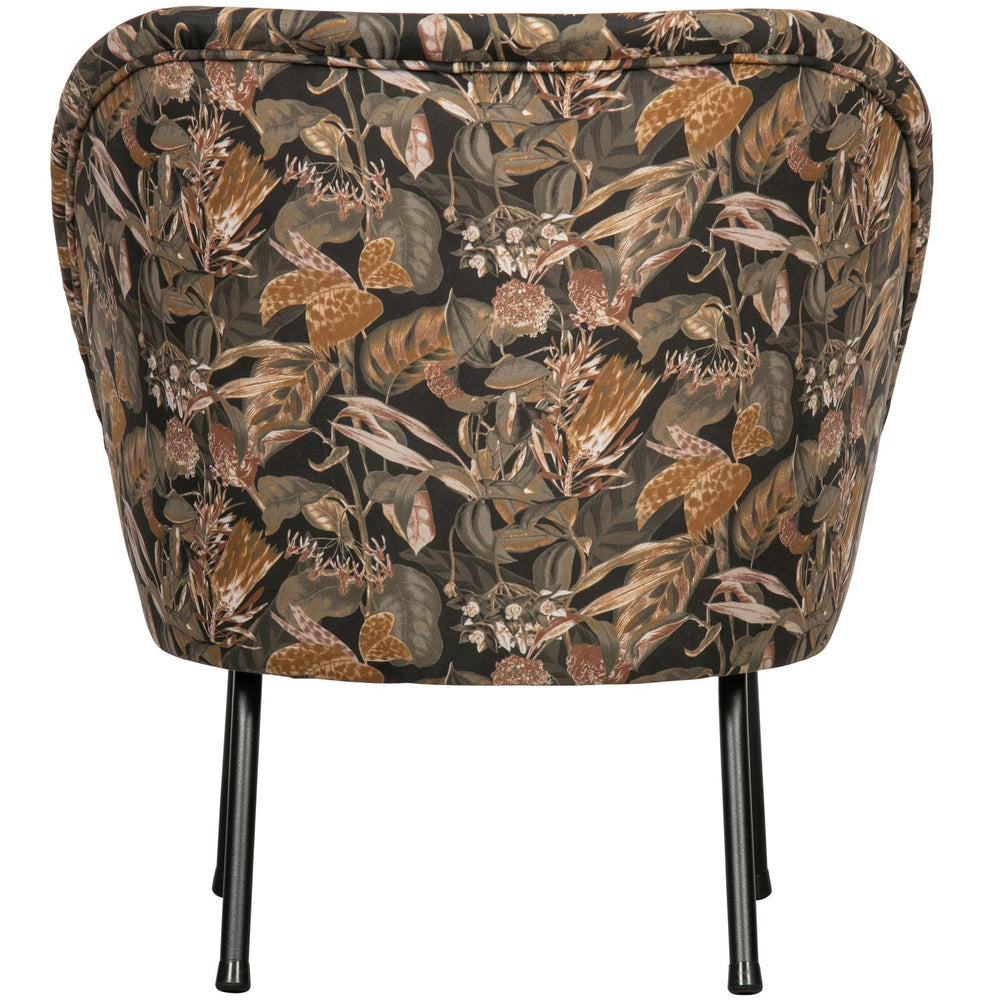 VOGUE FAUTEUIL VELVET BOUQUET ZWART
